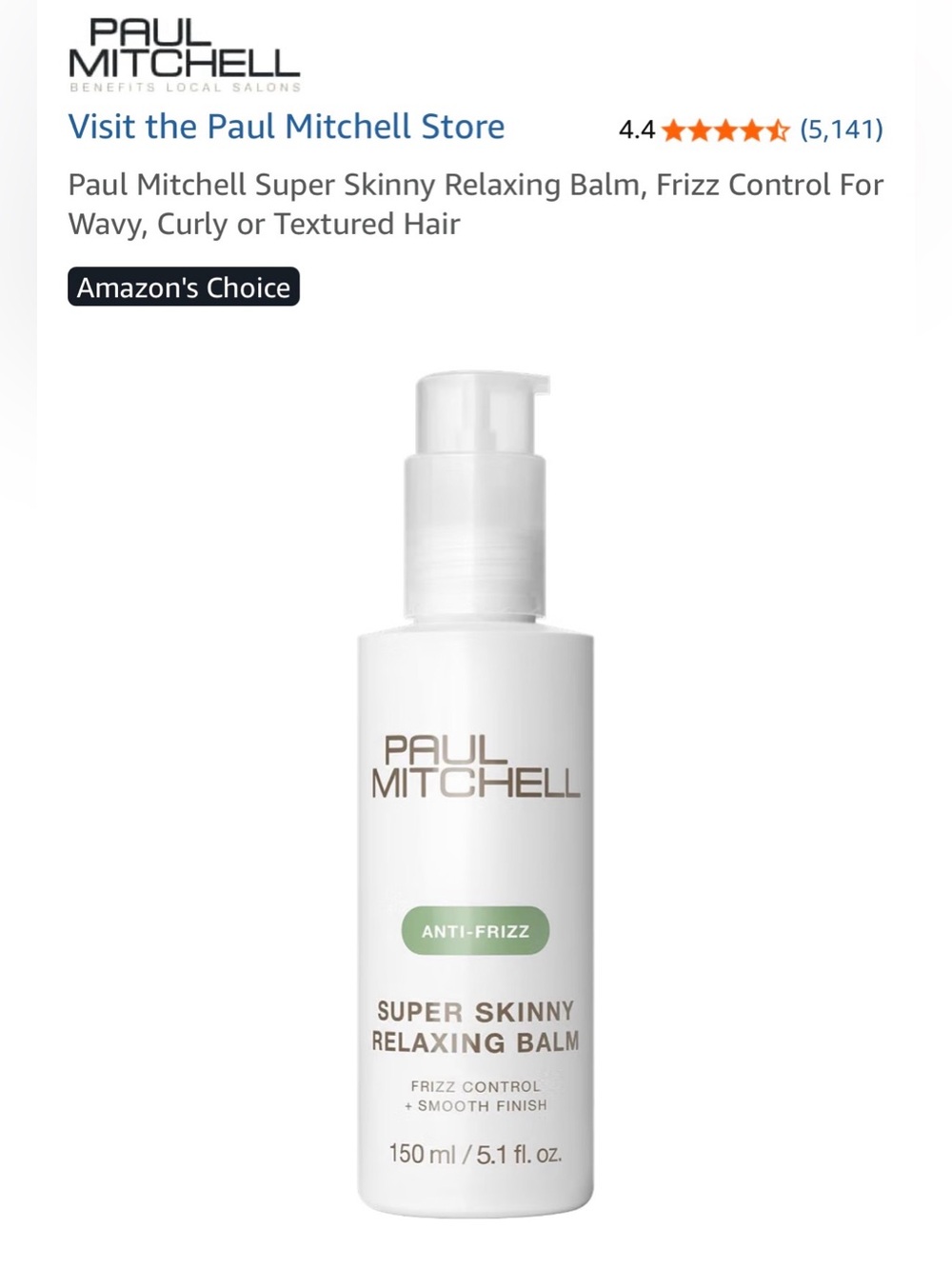 NEW Paul Mitchell Super Skinny Relaxing Balm Anti-Frizz Smoothing Hair Treatment